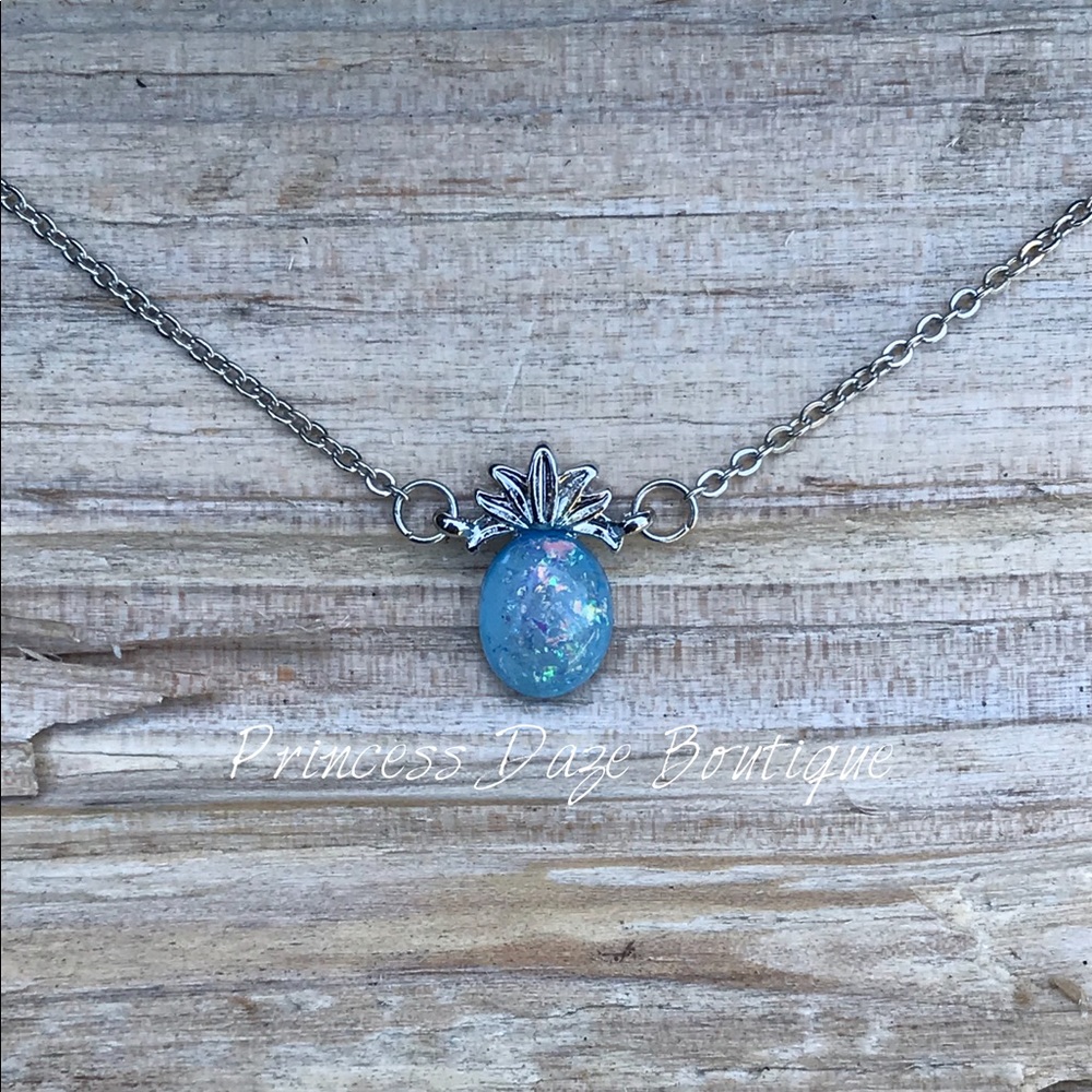 Blue Opal Pineapple‎ Necklace